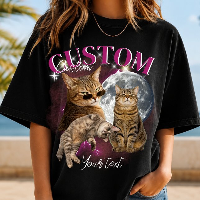Camiseta Rosto de Namorada Personalizada Bootleg Rap (Criador carregado)