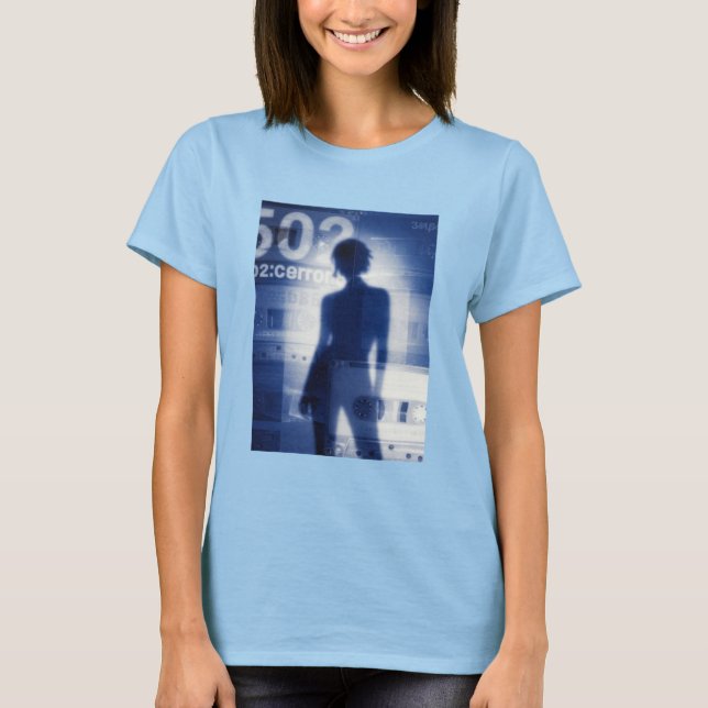 Camiseta Rosto de Onda Sonora Abstrata com Lótus – Minimali (Frente)