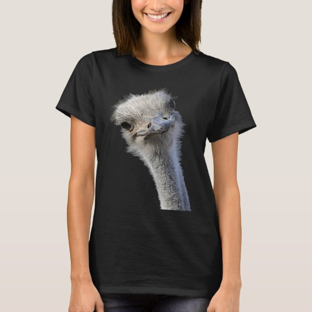 Camiseta Rosto De Ostrich Com Expressão Sem Gorduras (Frente)