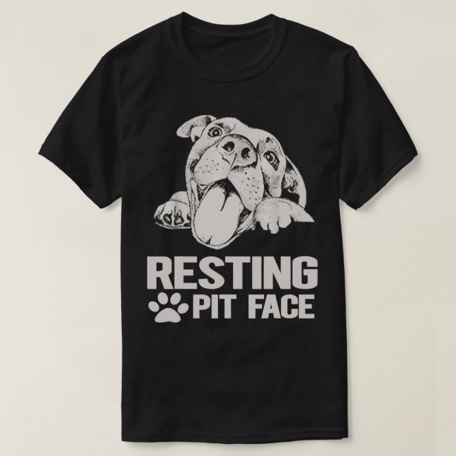 Camiseta Rosto de Pit em Descanso (Frente do Design)