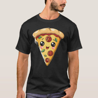 Camiseta ROSTO DE PIZZA ENGRAÇADO AMANTE DE COMIDA RÁPIDA v