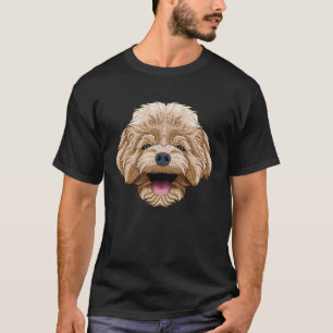 Camiseta Rosto de Poodle Cachorro de Raça Poodle Fofinho An