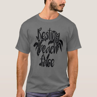 Camiseta Rosto de Praia Relaxado Citações de Praia família