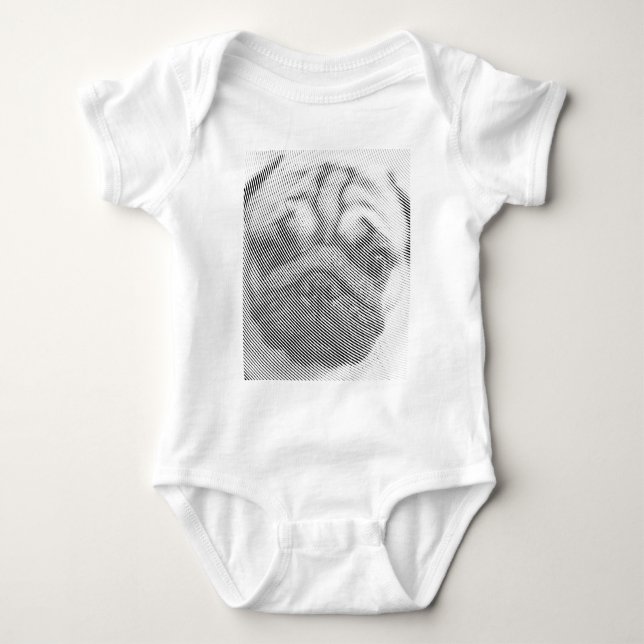 Camiseta Rosto de Pug (Frente)