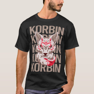 Camiseta Rosto de Raposa - Nome Korbin