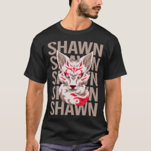 Camiseta Rosto de Raposa - Nome Shawn
