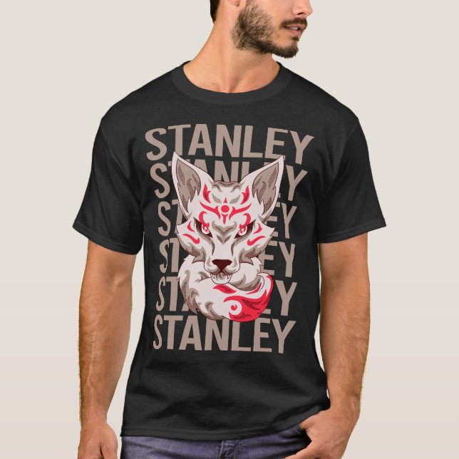 Camiseta Rosto de Raposa - Nome Stanley (Frente)