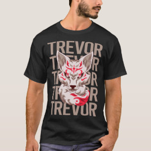 Camiseta Rosto de Raposa - Nome Trevor