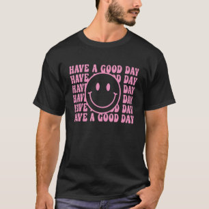 Camiseta Rosto De Sorriso Retroativo, Sorriso Rosa Face Ten