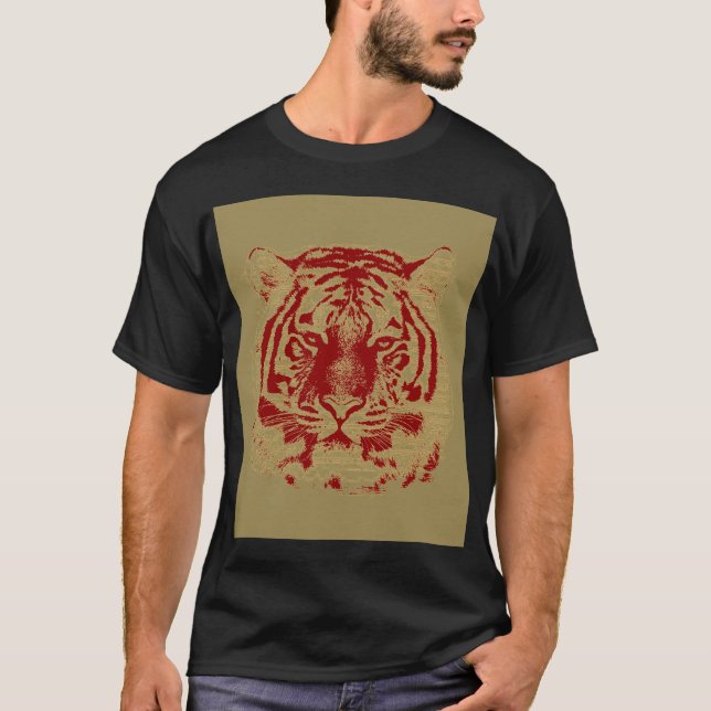 Camiseta Rosto de Tigre (Frente)