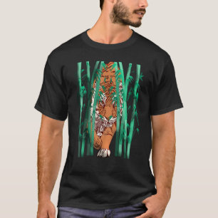 Camiseta Rosto de Tigre Cabeça de Grandes Felinos Estampa M