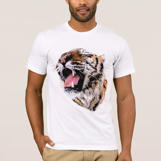 Camiseta Rosto de Tigre Motivacional (Frente)