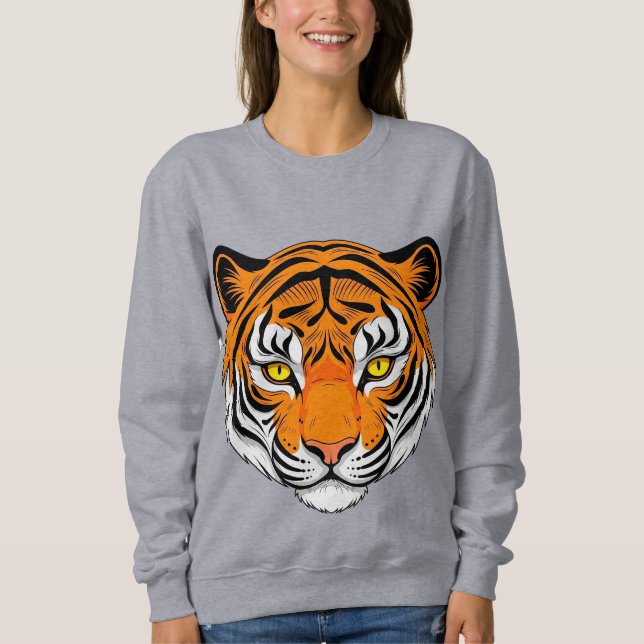 Camiseta Rosto de Tigre Vibrante (Frente)