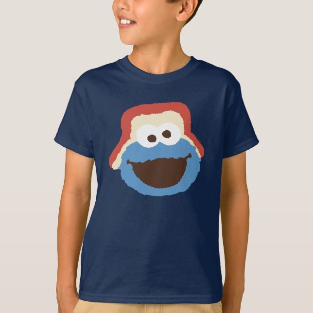 Camiseta Rosto de Woodland Monstro do Cookie (Frente)
