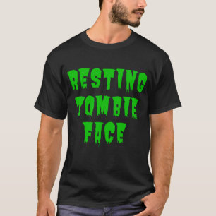 Camiseta Rosto de Zumbi Relaxado - Halloween Engraçado 2022