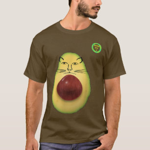 CAMISETA ROSTO DO GATINHO KAT CAT AVOGATO AVOCADO 