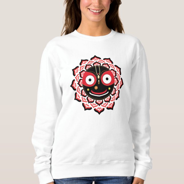 Camiseta Rosto do Senhor Jagannath Chakra Divindade Hindu (Frente)