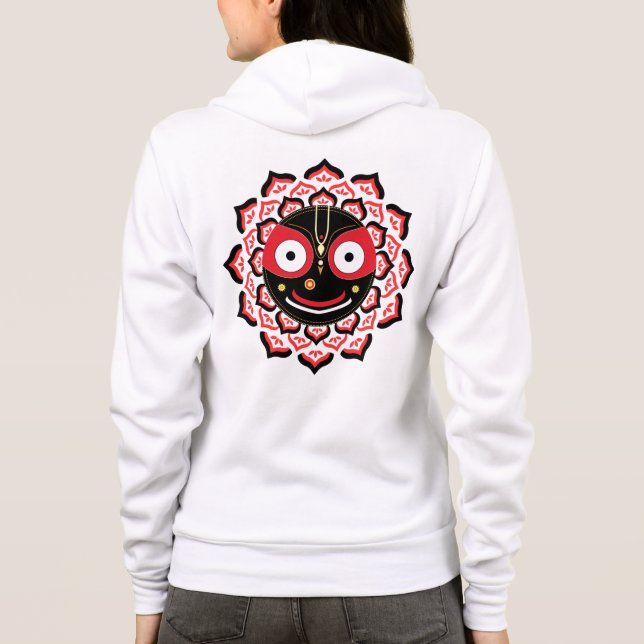 Camiseta Rosto do Senhor Jagannath Chakra Divindade Hindu (Verso)