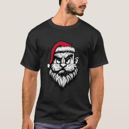Camiseta Rosto engraçado de Papai Noel descolado Natal Hips