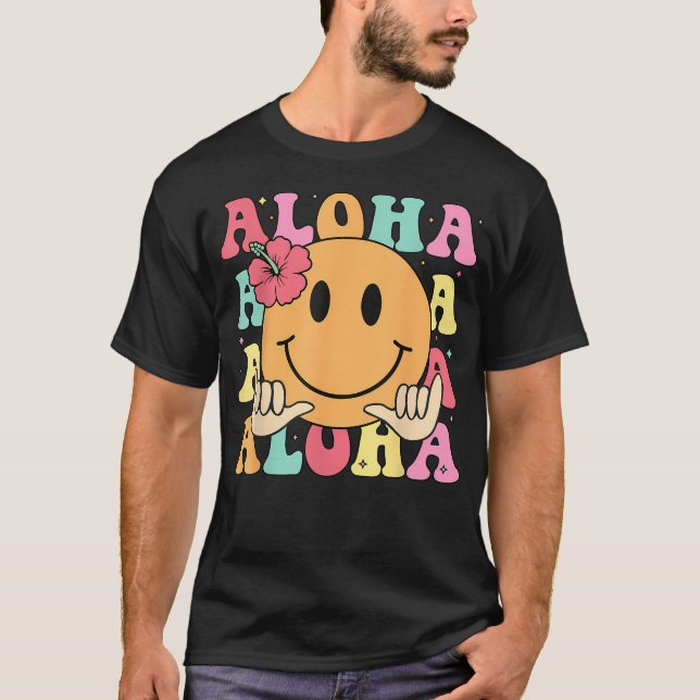 Camiseta Rosto Feliz Aloha (Frente)