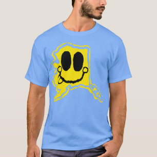 Camiseta Rosto Feliz do Alasca com língua saindo