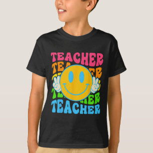 Camiseta Rosto Feliz do Professor Retro - Escola Elementar