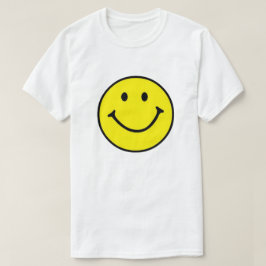 Camiseta Rosto Feliz e Amarelo Brilhante