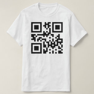 Camiseta Rosto feliz invertido ☻ — Código QR