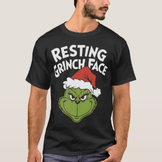 Camiseta Rosto G Parado Engraçado Natal Sarcástico Feriado