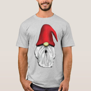 Camiseta Rosto Gnomo de Natal
