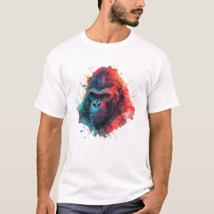 Camiseta rosto gorila