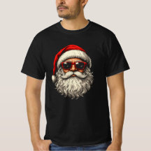 Rosto Legal do Papai Noel Usando Óculos de Sol Nat