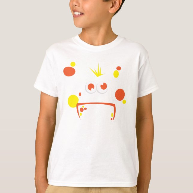 Camiseta Rosto Monstro Laranja (Frente)