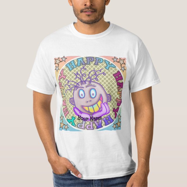 Camiseta Rosto Muito Feliz (Frente)