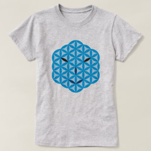 Camiseta Rosto sagrado - Arturiano, Azul.