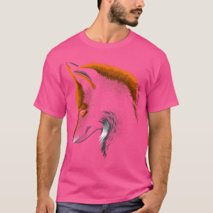 Camiseta Rosto Sombra Fox Linda Selvagem Animal