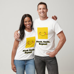 Camiseta Rosto Sorridente Amarelo