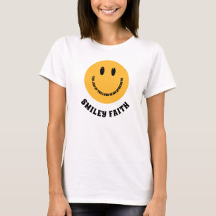 Camiseta Rosto Sorridente Cristão Sorriso Fé Alegria do Sen