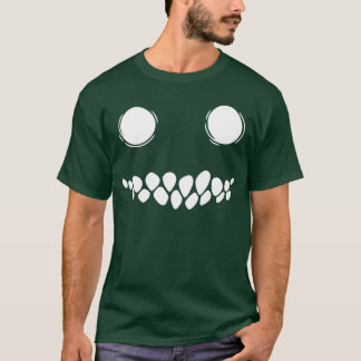 Camiseta Rosto Sorriso Assustador Fantasia de Halloween Art