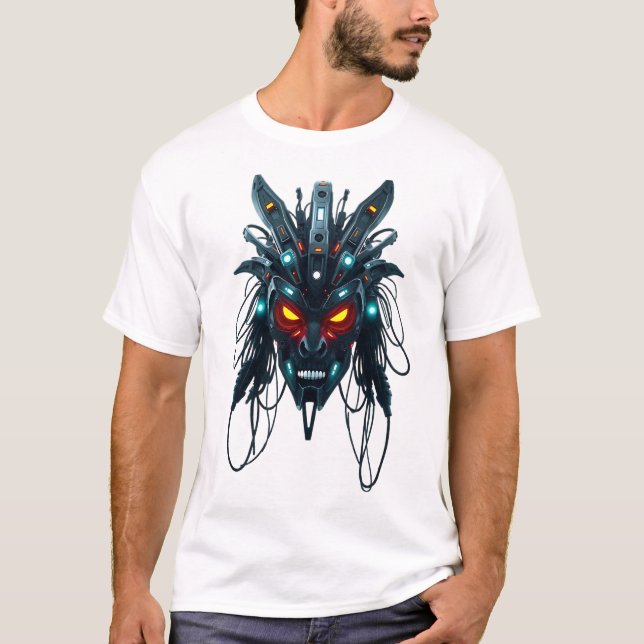 Camiseta Rosto Tribal Futuralista (Frente)