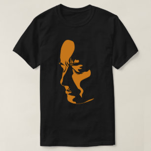 Camiseta rosto triste, bonito senhora rosto triste, preto,