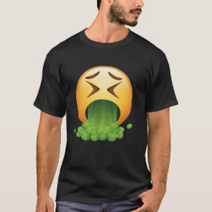 Camiseta Rosto Vômito u2013 Desgosto, Enjoado, Ou Acabou De