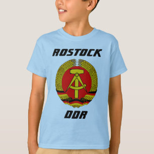 Camiseta Rostock, DDR, Rostock, Alemanha Oriental Socialist