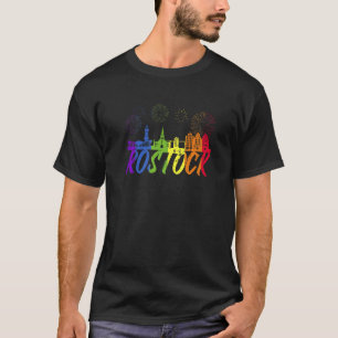 Camiseta Rostock do Orgulho de Skyline Pride Parade