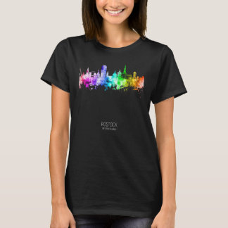 Camiseta Rostock Germany Skyline Skyscrapers