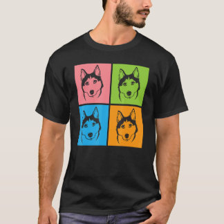 Camiseta Rostos de cães Roucos