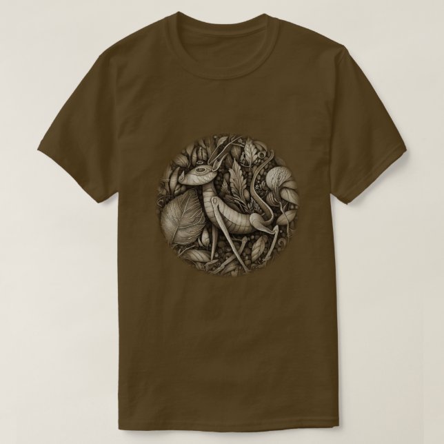 Camiseta Rostos de Florestas (Frente do Design)