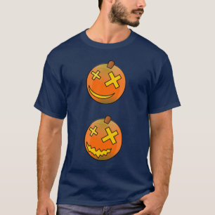Camiseta Rostos engraçados de abóbora de Halloween Conjunto