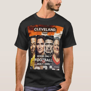 Camiseta Rostos - Onde apenas o futebol importa - Cleveland
