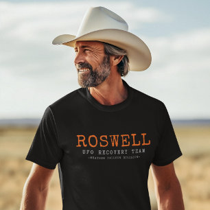 Camiseta Roswell Alienígena Flying Saucer - Equipe de recup